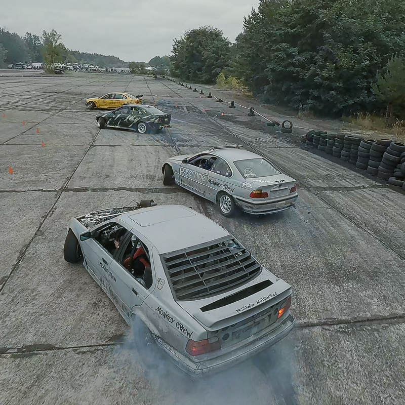 FPV Drohnenaufnahme bei einem Event in Sachsen